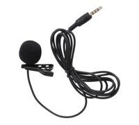 LABRIMP Mini Lavalier Condenser Mic Portable Clip-on Microphone Black Copper Plastic High Dynamic Hands-free Design for Mobile Phone Camera Chatting Video Meeting