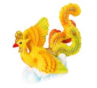 LABRIMP Miniature Resin Phoenix Figurine Cake Decoration for Birthday Year Festive Use Compact Lightweight Animal Ornament for Cupcake Toppers Desktop and Micro Landscape Decor