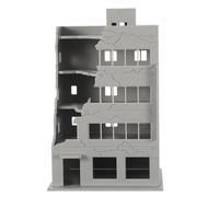 LABRIMP Miniature Ruined Building 1:144 Scale Plastic Model with Desolated Design, Enhanced Realism and Assembly Convenience for Architecture Construction Collection