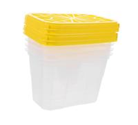 LABRIMP Moisture Absorber Empty Box 4Pcs Reusable Plastic Water Absorbing Container for Home Indoor Use in Wardrobes Shoe Cabinets