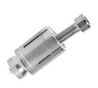 LABRIMP Motorcycle Handlebar Plugs Silver Stainless Steel Bar End Caps with 6mm Thread and 50mm Screw Length for Sturdy and Stable Bike and Motorcycle Handlebar Ends