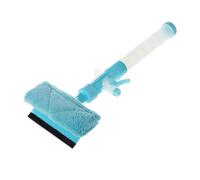 LABRIMP Multi Function Window Scraper with Water Spray for Streak Free Cleaning Practical Plastic Window Cleaner with Towel Cloth and Tiles in Daily Use