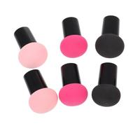 LABRIMP Mushroom Makeup Sponges Suitable for Dry and Wet Use with Handle 6pcs that Does Not Fade or Eat Powder Hydrophilic Polyurethane Foundation Powder Puff for Women and Girls