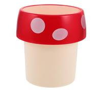 LABRIMP Mushroom Mini Trash Can Cute Desktop Waste Bin for Home Office Nursery Kitchen Versatile Storage Space Saving Design No Lid Creative Pen Holder