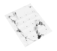 LABRIMP Nail Art Display Board with Detachable Marble Texture Color Cards and Bracket Acrylic and Practice Magnetic for False Nails Desktop Decoration