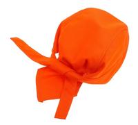 LABRIMP Orange Cotton Welding Cap Dust Protection Head Protective Hat for Welders and Workers with Adjustable Chin Strap Wear Resistant Material Suitable for Construction Sites