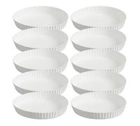 LABRIMP Paper Cup Covers Disposable Coffee Cup Lid 150pcs White Stackable Paper Drinking Lids for Bars and Restaurants