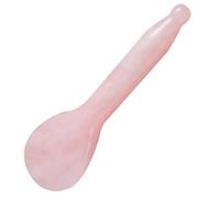 LABRIMP Pink Crystal Jade Facial Massage Gua Sha Board Handle, Natural Stone Scraping Tool for Chinese Face Acupuncture Therapy and Spa Relaxation
