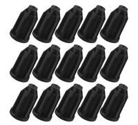 LABRIMP Plastic Caster Sleeve Inserts Easy Installation and Mount 40pcs Black Pp Material round Shape for Stem Caster Wheels and Chair Wheel Stems for Office Furniture and Home Chairs