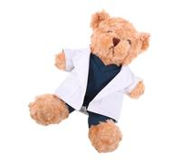 LABRIMP Plush Doctor Bear Doll Stuffed Animal Soft Cute Medical Plush for Doctor Students Unique Creative Design Warm Comforting Collectible