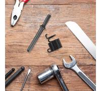 LABRIMP Pneumatic Air Rivet Gun Head with Alloy Steel Bit for Solid and Semi Hollow Rivets Traffic Advertising Sign Riveting Tool Kit