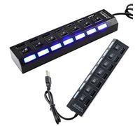 LABRIMP Port USB Multi Charger Hub with Off High Speed USB Hub for Laptop and PC Black Ergonomic Design Safe and Convenient Use Mbps Data Transfer Rate