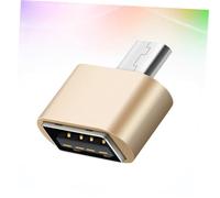 LABRIMP Portable Micro USB Otg Adapter for Phone Memory Expansion Mini External Memory Reader with USB Flash Disk Support Compatible with Smartphones and Tablets Random Color