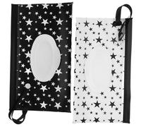 LABRIMP Portable Refillable Wipe Container Wipes Dispenser Bag for-The-Go Parents Reusable Waterproof Design Travel Diaper Bag Organizer Baby Stroller Accessory