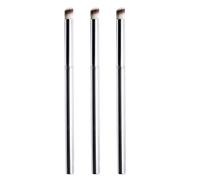 LABRIMP Professional Beauty Brushes Art for Set 3pcs Nail, Silver Nylon Material round Design, Practical Tool Manicure for Home and Salon Use
