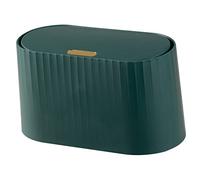 LABRIMP Push-type Trash Can Small Desktop Garbage Container Press Lid for Office Bathroom Storage Multi-function Waste Bin for Home Table
