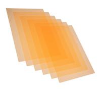 LABRIMP Pvc Gel Light Filter Sheets and Additive Subtractive Colours Orange for LED Lights 6pcs Colour Correction for Theatre and Classroom Use