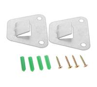 LABRIMP Range Hood Floating Hanging Plate Wall Mount Bracket Stainless Steel Strong Construction Easy Setup Sleek Modern Silver Cooker Hood Fixing Accessory for Kitchen