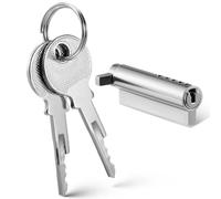 LABRIMP Refrigerator Lock Key Freezer Door Lock Cylinder with 2 Keys Heavy Duty Freezer Cabinet Hardware for Fridge Doors Supermarkets Stores Display Cabinets Quick Install