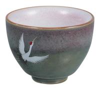 LABRIMP Retro Porcelain Teacup Unique Glaze Finish Asian Tea Cup for Kung Fu Tea Brewing Small Ceramic Cup