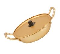 LABRIMP Reusable Korean Noodle Pot for Instant Noodles with Double Handles, Aluminium Material, Easy to Clean and Quick Cooking, for Kitchen Use by Small Families or Single Person