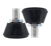 LABRIMP Roller Skate Parts Rubber Toe Stoppers Adjustable 5/8 Inch Bolt Black Brake Blocks for Adult Roller Skating Protection