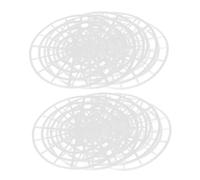 LABRIMP Round Fermentation Weights Mesh Pickling Presser Plate for Wide Mouth Mason Jars Easy to Clean Pressing Tool with Raised Handle for Kimchi Sauerkraut Vegetable Canning
