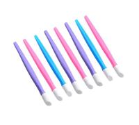 LABRIMP Rubber Nail Art Press Pen with Delicate Design with Silicone Material 50pcs Comfortable and Suitable for Professional Use, Multi-function Cuticle Pusher Stick for Women’s Random