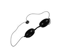 LABRIMP Safety Eye Patch Protective for Cosmetic Use Ergonomic Design UV Light Eye Goggles for LED Therapy Teeth Black