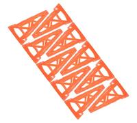 LABRIMP Set of 10 Football Obstacle Marker Cones with Foldable Design and Slotted Pe Material for Easy Stacking, Bright Neon-orange Colour for Indoor Use and Setting up On-site Boundaries