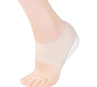 LABRIMP Silicone Heel Protectors Invisible Height Increasing for Shoes Half Heel Insoles Made of White Silicone Fit Most Styles of Shoes Including Sneakers for Friends and Families