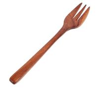LABRIMP Smooth Wooden Kitchen Utensil Handle Mixing Fork Wooden Fork for Cooking Salad and Stir Fry Utensil for Everyday Use
