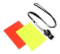 LABRIMP Soccer Referee Set 3pcs with Red and Yellow Cards and Professional Whistle for Football Matches, Referee Accessory for Sports Officiating and Coaching