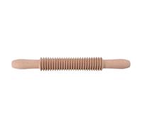 LABRIMP Spaghetti Dough Roller Pin Threaded Rolling Stick for Pasta Baking, Textured Rolling Pin for Homemade Dough and Noodle Cutting in Kitchen