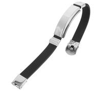 LABRIMP Sports Bracelet Black Silicone Wristband for Men Women Comfortable to Wear Versatile Usage Stylish Design Winter Season Activities