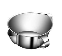 LABRIMP Stainless Steel Soup Fat Oil Separator XXL with Handle Kitchen Oil Filter Bowl for Healthy Cooking Multipurpose Grease Strainer Container Rust-Resistant Capacity Pot