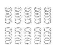 LABRIMP Stainless Steel Waterer Spring Replacement and 9.5mm Outer Diameter 10pcs Leakproof Stable Valve Reset Action, 0.5mm Wire Diameter for Livestock and Poultry Automatic Water Bowls