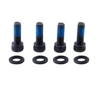 LABRIMP Steel Brake Fixing Screws 4pcs with High Precision Thread and Anti-loose Feature M6x18 for Mountain Bike Disc Brake Suitable for Mtb Road Cycling