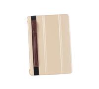 LABRIMP Stylus Pen Cover with Elastic Belt for Pencil Leather Holder for Daily Use Protects Against Scratches and Damage for Pencil and Touch Screen Devices Coffee