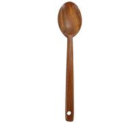 LABRIMP Teak Wooden Serving Spoon for Cooking and Mixing Comfortable Handle Kitchen Utensil Practical Flatware for Restaurants and Home Housewarming Gift for Families and Friends