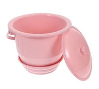 LABRIMP Thickened Chamber Pot with Lid Portable Urinal Bucket for Home Use Practical Spittoon for Adults Lightweight and Durable Design for Convenient Nighttime Use