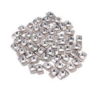LABRIMP Thread T-nuts Nickel Plated Carbon Steel M5 50pcs T Nuts Compatible with Extrusions, Can be Dropped into Slot for Easy Assembly for 20x20mm European Aluminum Profiles