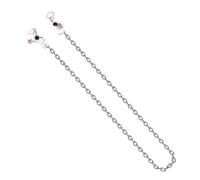 LABRIMP Titanium Steel Earphone Lost Chain Lanyard for Wireless Earbuds Compatible with Airpods Durable Neck Strap Prevents Earbud Loss During Running and Sports