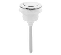 LABRIMP Toilet Tank Flushing Button Replacement, Single and Dual Push Button for Traditional Round Cisterns, 38×46mm Chrome Plated Compatible with Home Bathroom Toilets Random Random Color