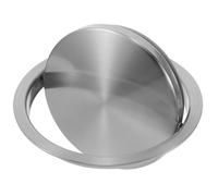 LABRIMP Trash Can Lids Only Stainless Steel Round Embedded Design with Flip Lid Function for Household Kitchens and Washbasin Areas