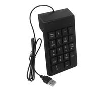 LABRIMP Usb Wired Numeric Keypad 19 Keys Number Pad for Laptop and Desktop, Portable Mechanical Keyboard Number Pad Compatible and, Financial and Accounting Use