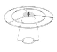 LABRIMP Vintage Crystal Lampshade Harp Holder Iron Lamp Shade Bracket for Table Lamp Repair DIY Double and Triple Layer Silver Plated Lighting Accessory Suitable for Wind Chimes and