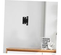 LABRIMP Wall Mount Speaker Bracket Black Double Row Surround Rear Hanger Hooks for Space Saving Audio Setup in Home Studio Office