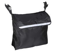 LABRIMP Waterproof Clip Bag Nylon Wheelchair Hanging with Adjustable On/Off Straps Black Storage Pouch and for Electric Scooter and Stroller for Mobility Device Outdoor Use