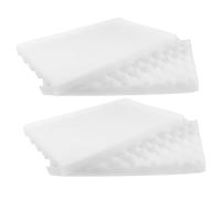 LABRIMP Wave Shape Sponge Cushion Pads Baking Tool for Fondant Sugar Flower Drying and Shaping, White Foam Mat for Cake Decorating, 4pcs Set for Home Baking